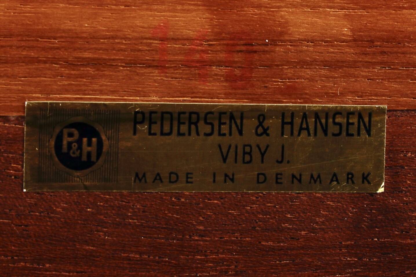 Dänisches Teak Wandregal Pedersen & Hansen 60er 70er Vintage