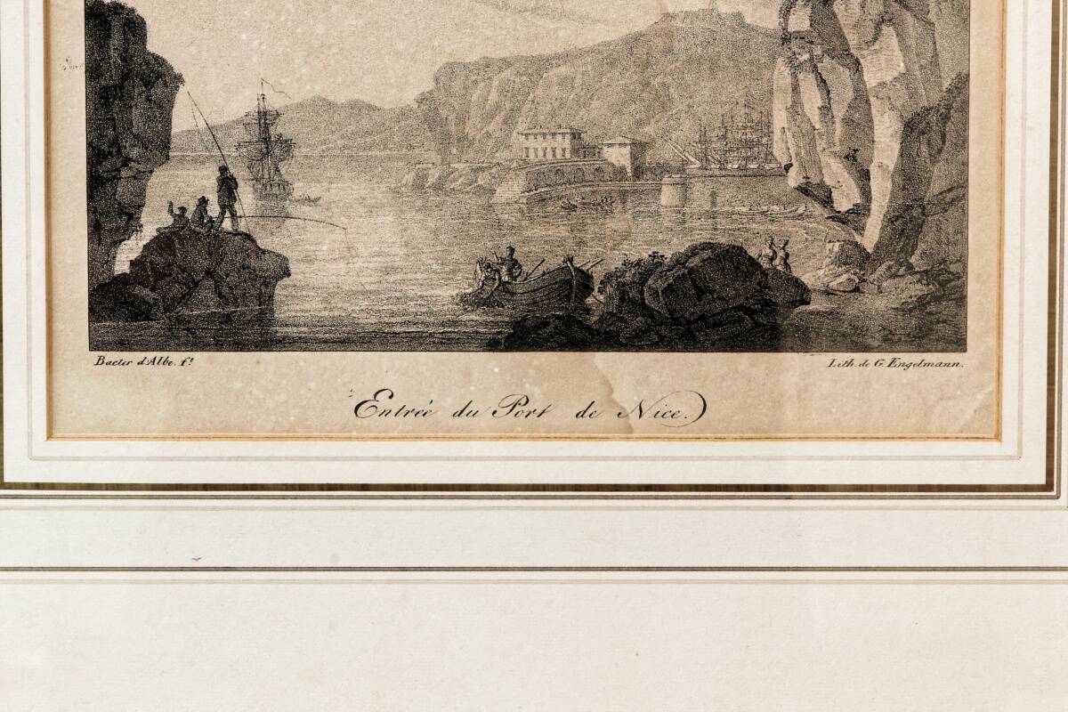 Paire de lithographies encadrées, par G. Engelmann, début 19ème.