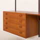 Kai Kristiansen shelving unit in teak by FM Mobler, Denmark, 1960s