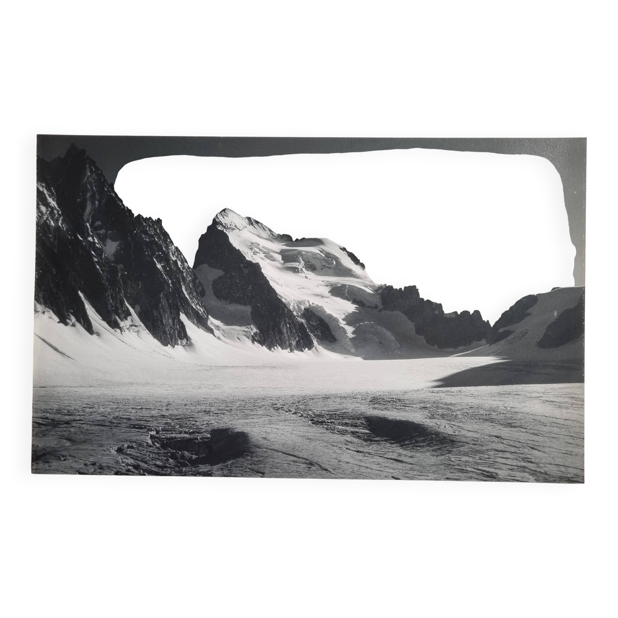 Barre des Écrins photograph, vintage silver print, 40 x 25 cm