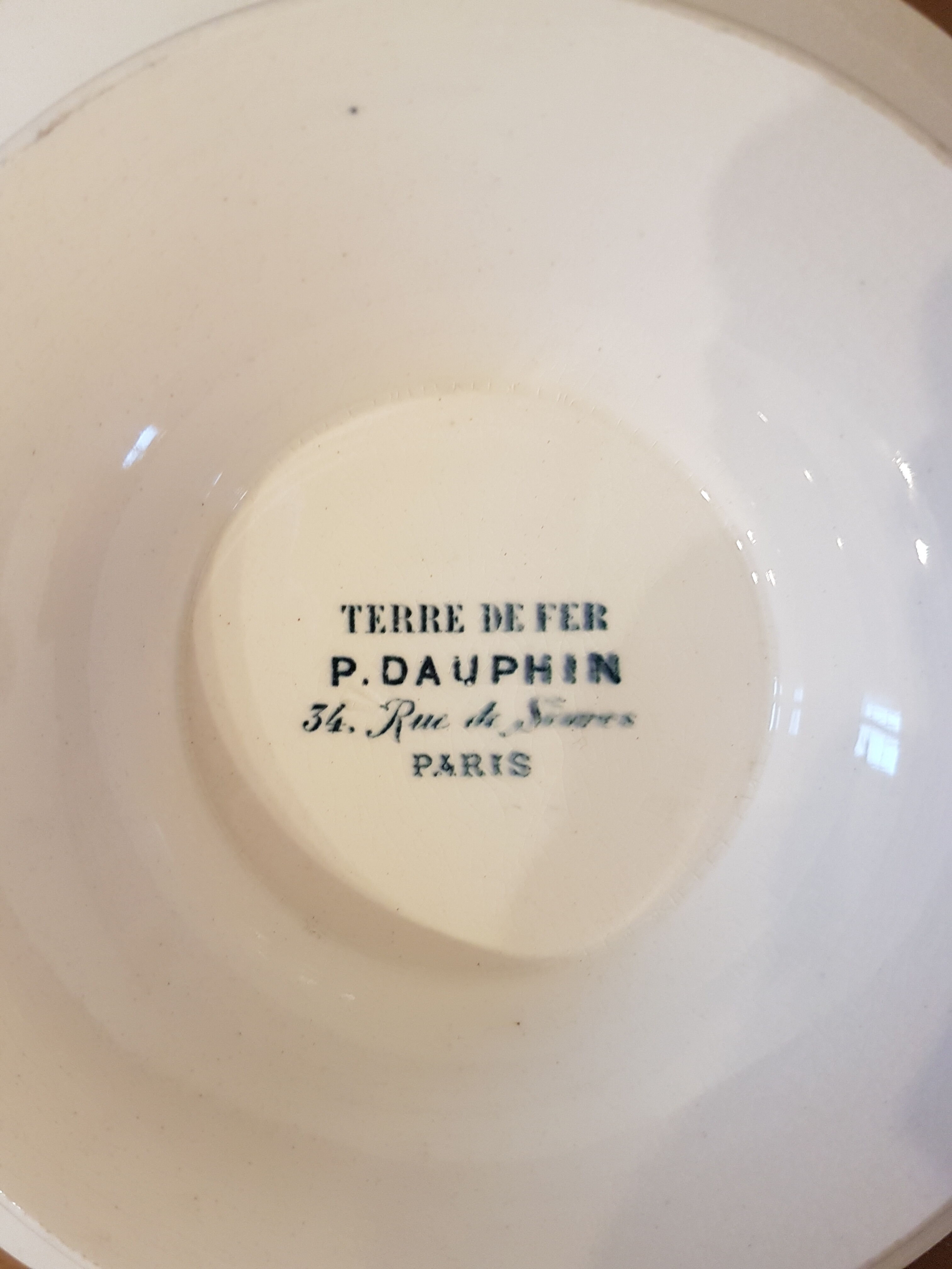 Compotier set and oval flat Iron Earth