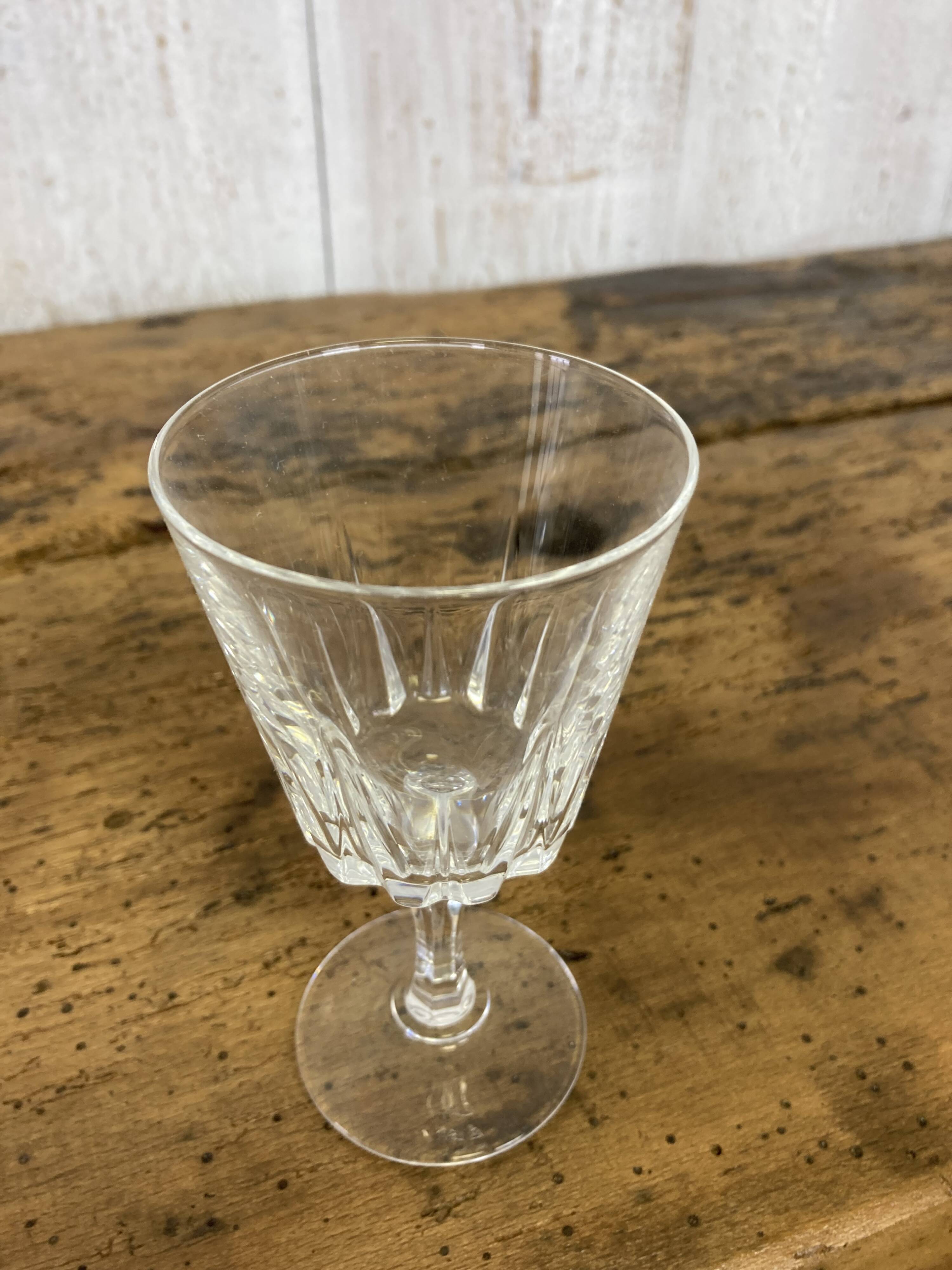 Set of 6 crystal glasses