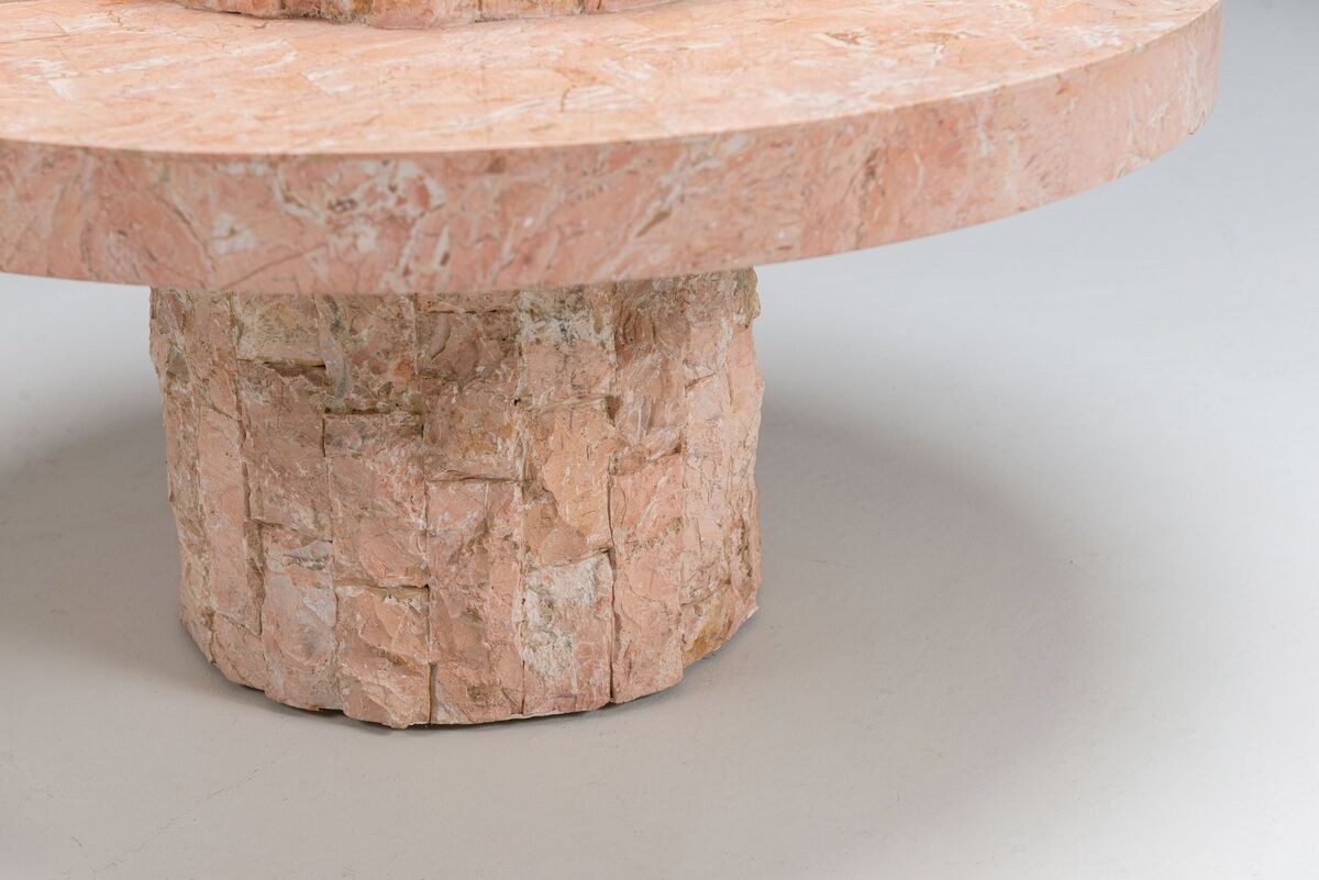 Magnussen Ponte Mactan stone small coffee table Belgium 1970