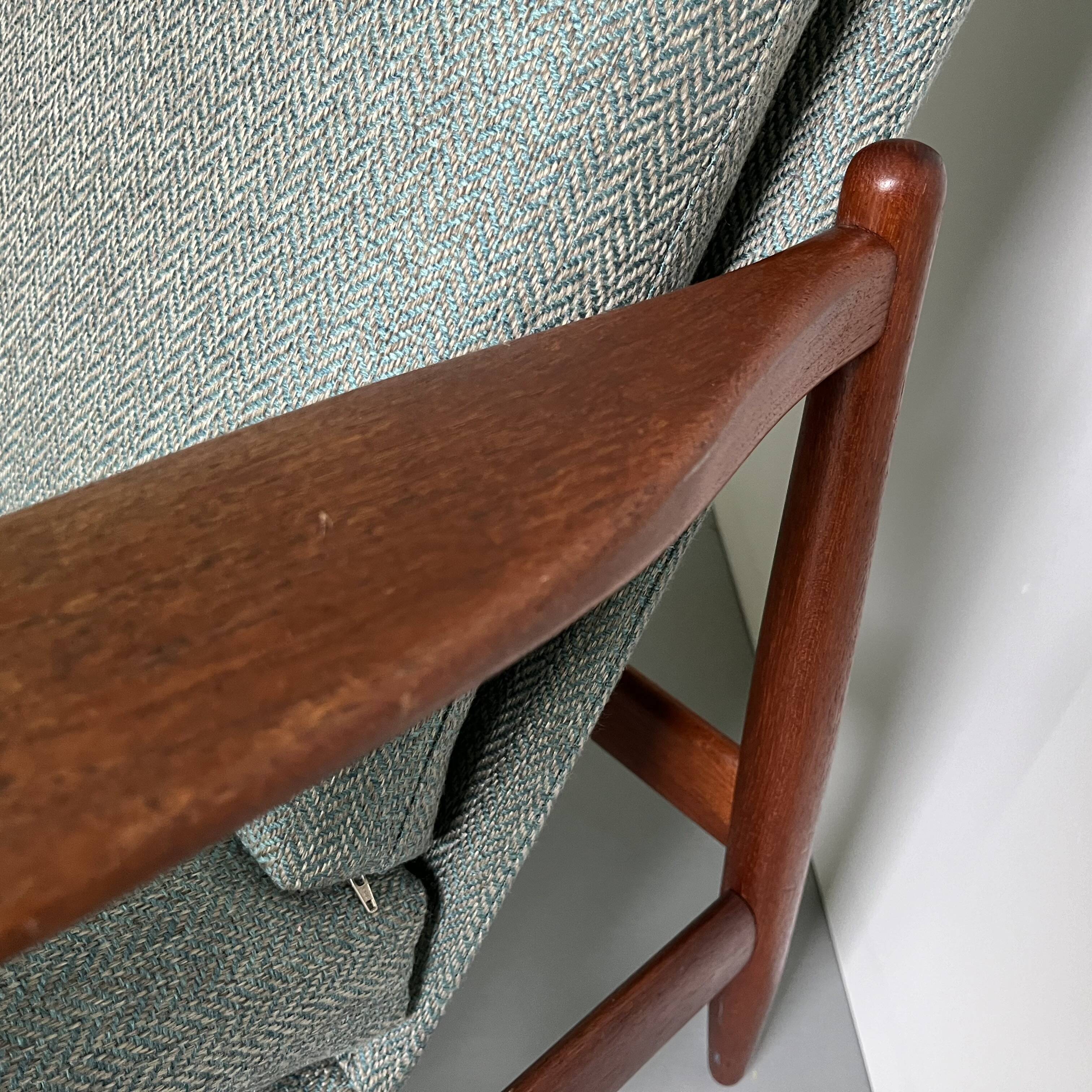 1960s Danish Teak Lounge Chair: Poul Volther Model 350