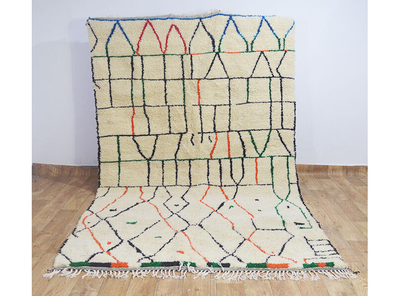 Colorful berber carpet handmade 320 x 198 cm