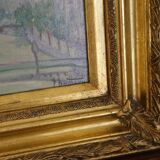 View of the Pont Tournelle, Paris, by Pierre Bouthinon, Oil painting