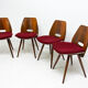 Lot de 4 chaises conçues par Frantisek Jirák pour Tatra Pravenec