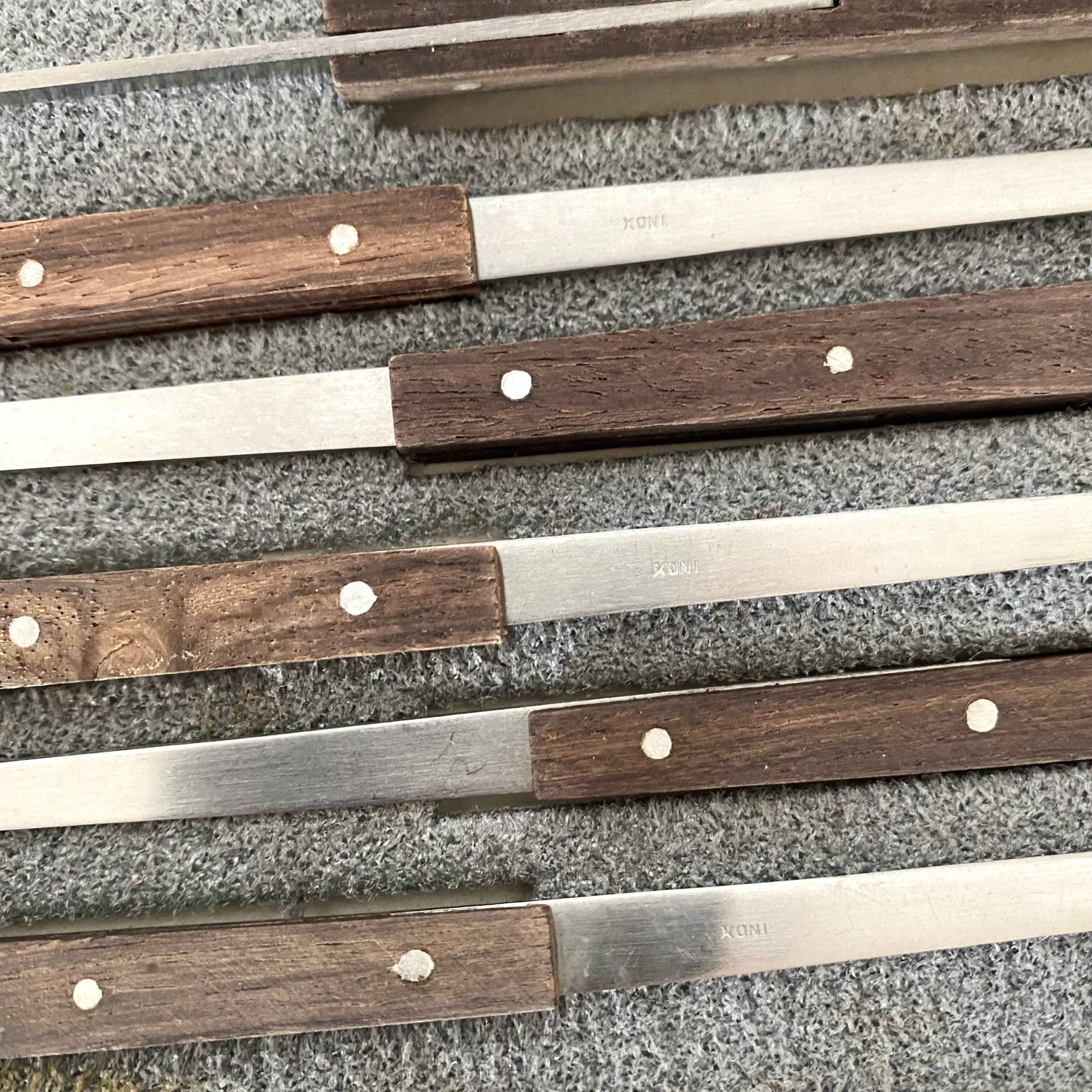 Pics à crustacés Letang Remy inox et bois exotique