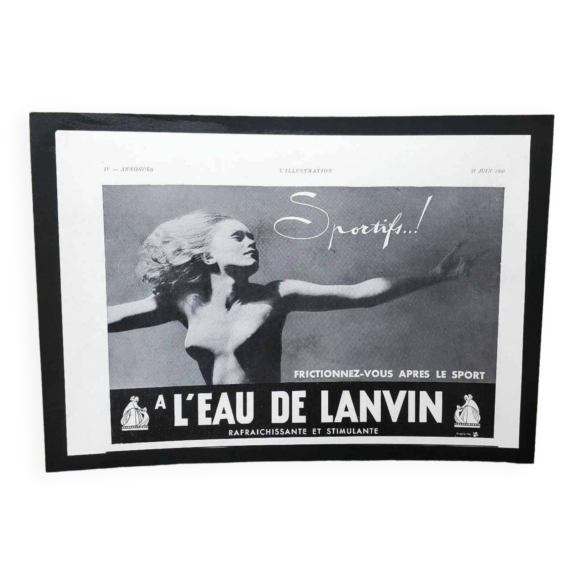 Magazine advertising poster Illustration