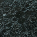 Handmade contemporary oriental 1970s 160 cm x 272 cm black carpet