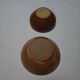 2 sandstone bowls