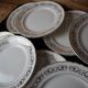 10 old flat earthenware plates Moulin des loups model Flandre