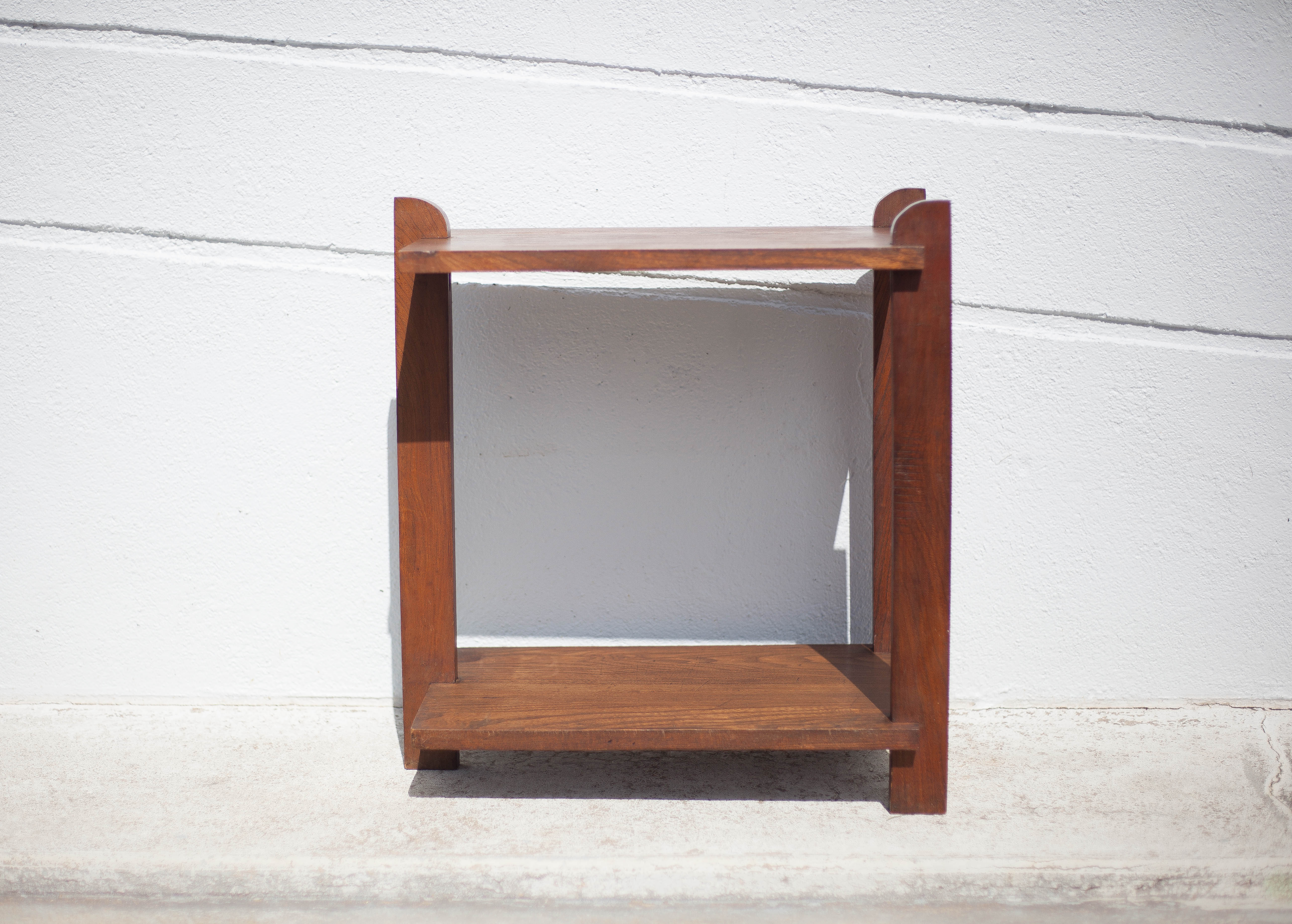 Art deco table, art deco wood coffee table, end of sofa