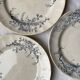 Lot de 5 assiettes en terre de fer