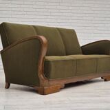 1950s, Danish 3 seater sofa in original very good condition, oak wood.