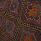 Vintage Turkish kilim handwoven 194x245 cm