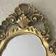 Miroir baroque bois et stuc doré style Louis XV - 37 x 64 cm