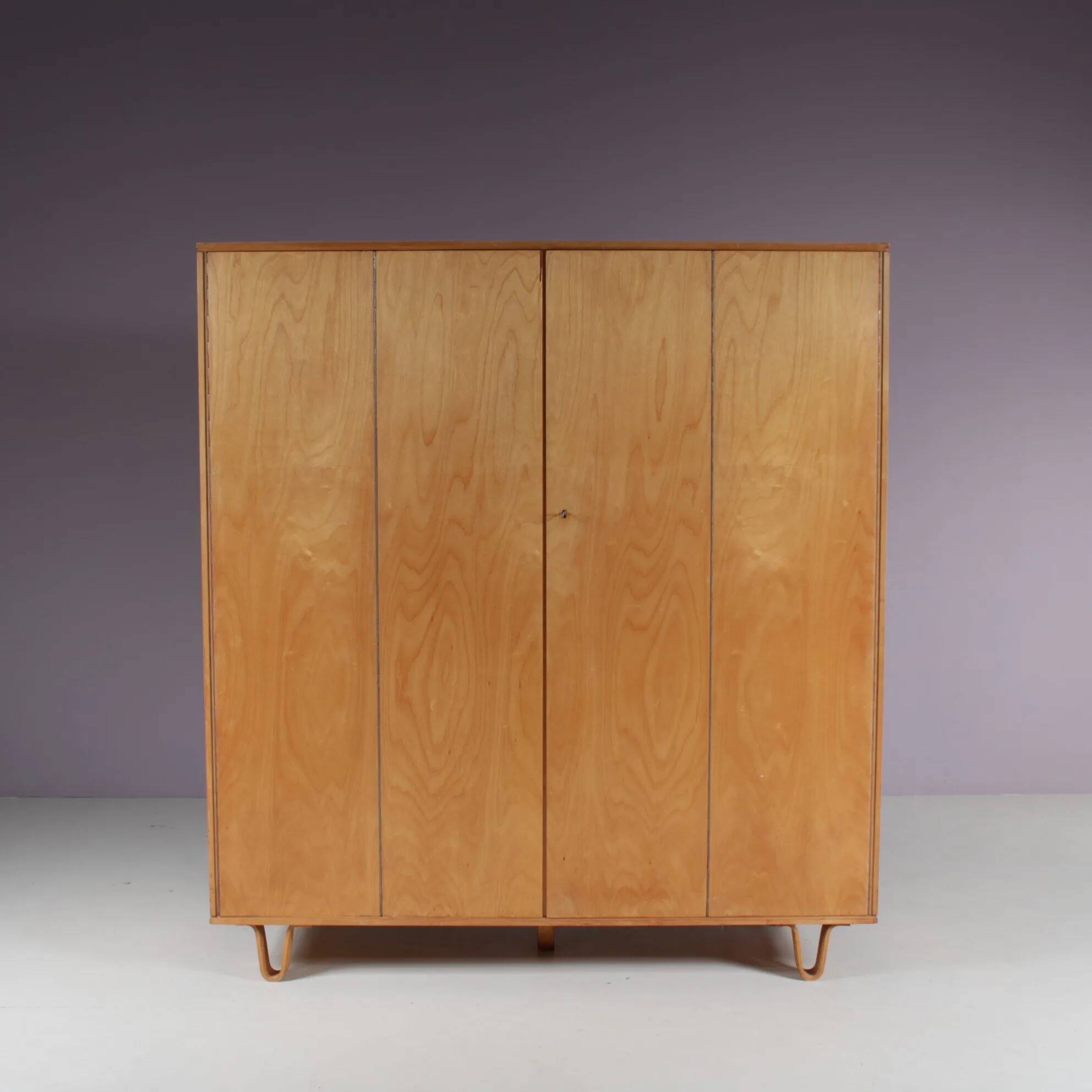 1950s “KB04” wardrobe by Cees Braakman for Pastoe, Netherlands