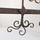 Spanish Wrought Iron Fireplace Screen Candelabra, Arts and Crafts, 1880s