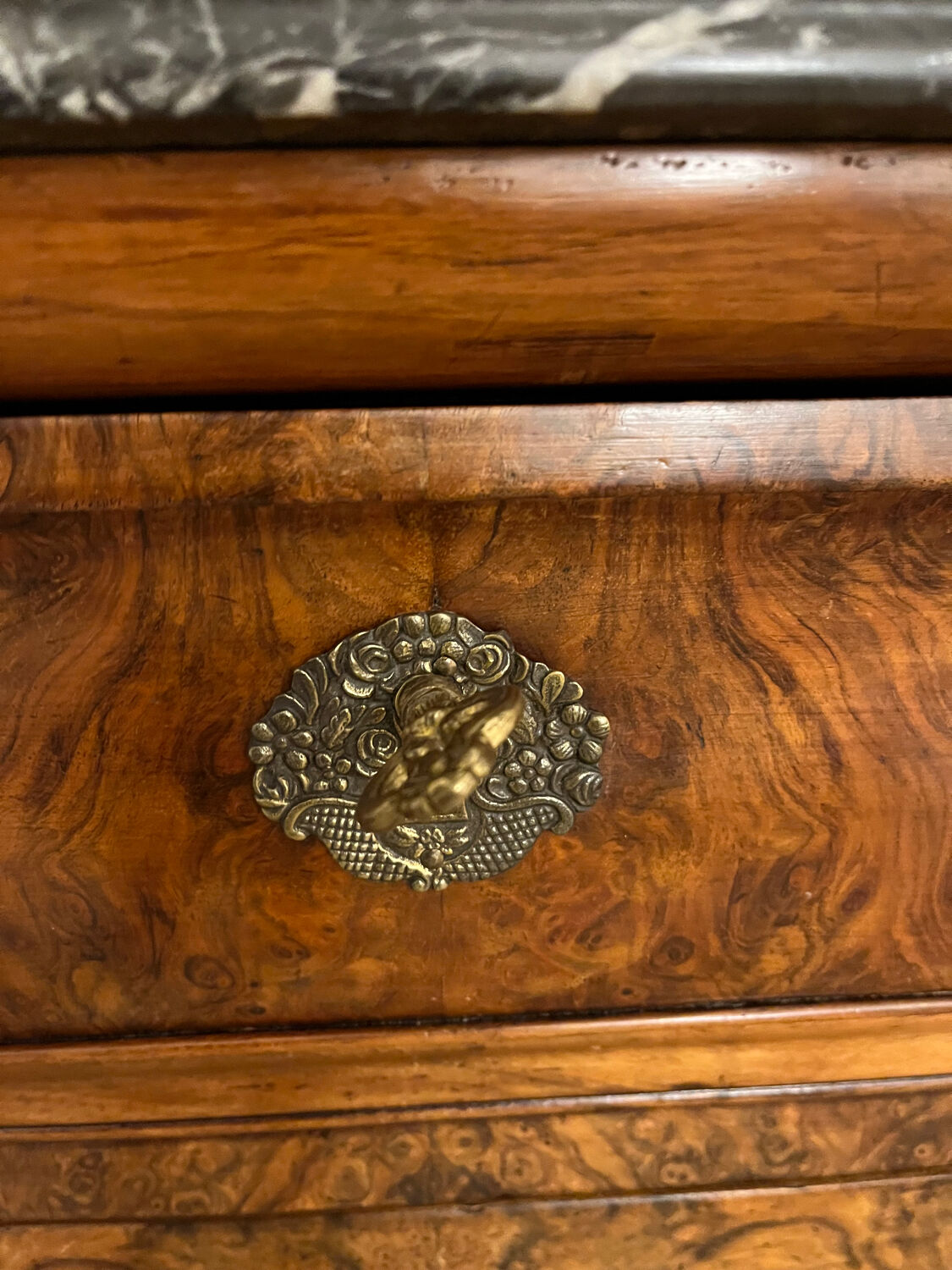 Louis Philippe commode with marble top