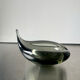 Sculptural Asymmetrical Holmegaard bowl by Per Lutken   Denmark  signed 1957