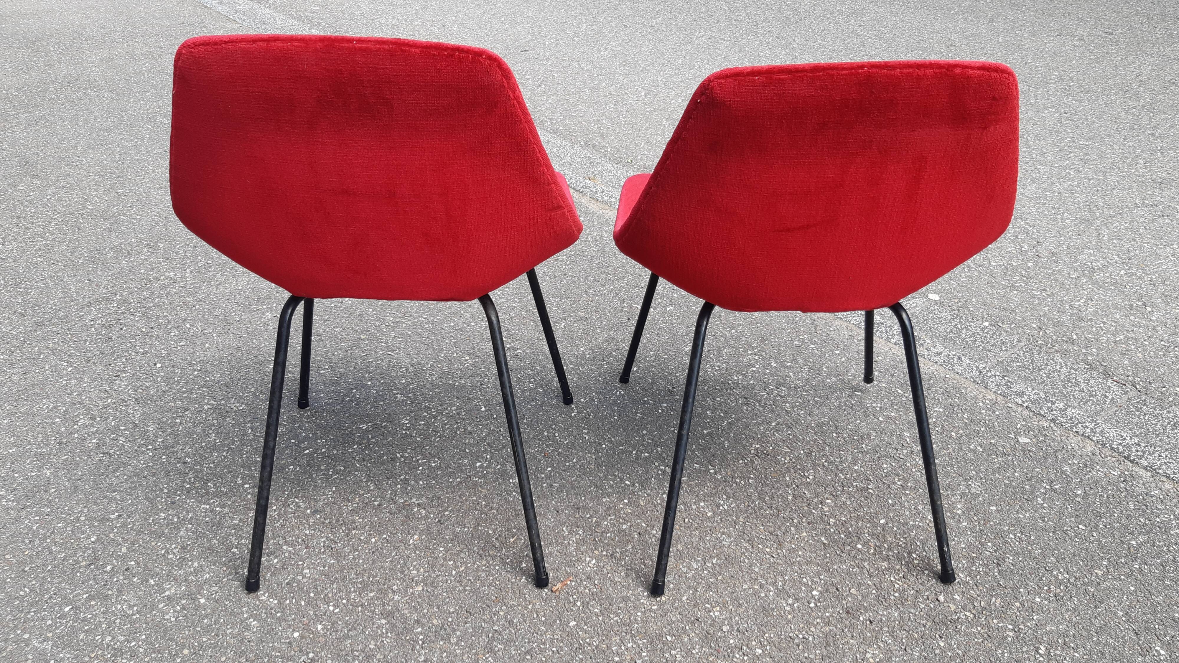 Pierre Guariche barrel chairs