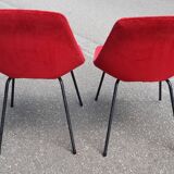 Pierre Guariche barrel chairs