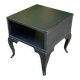 Louis XV black bedside table in baroque style
