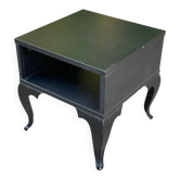 Louis XV black bedside table in baroque style