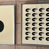 2 designs from the 1970s. Unsigned.