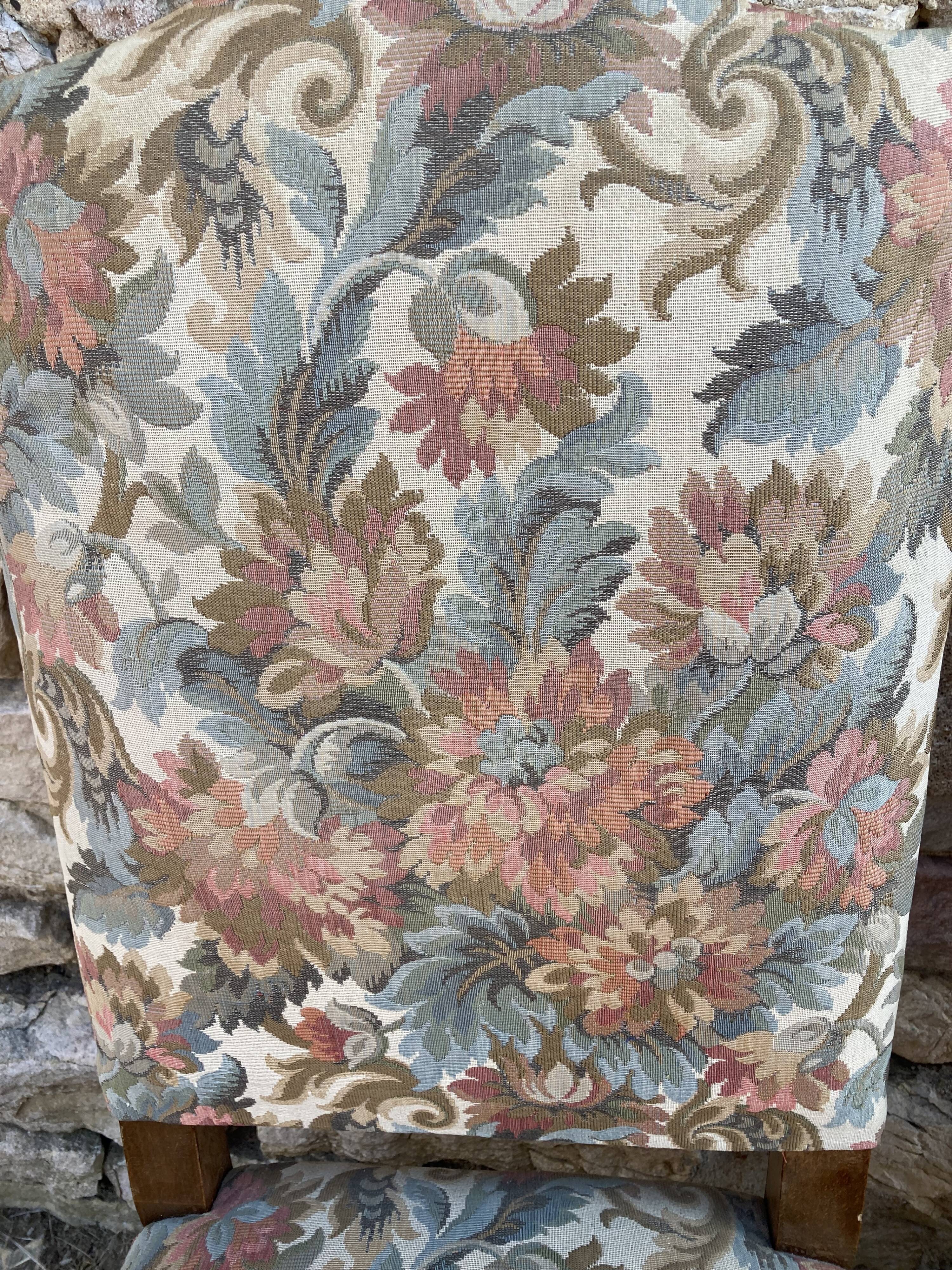 6 Louis XIII style chairs