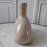 Vase en grès beige vintage