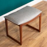 Tabouret danois du milieu du siècle, coiffeuse, tabouret de pied