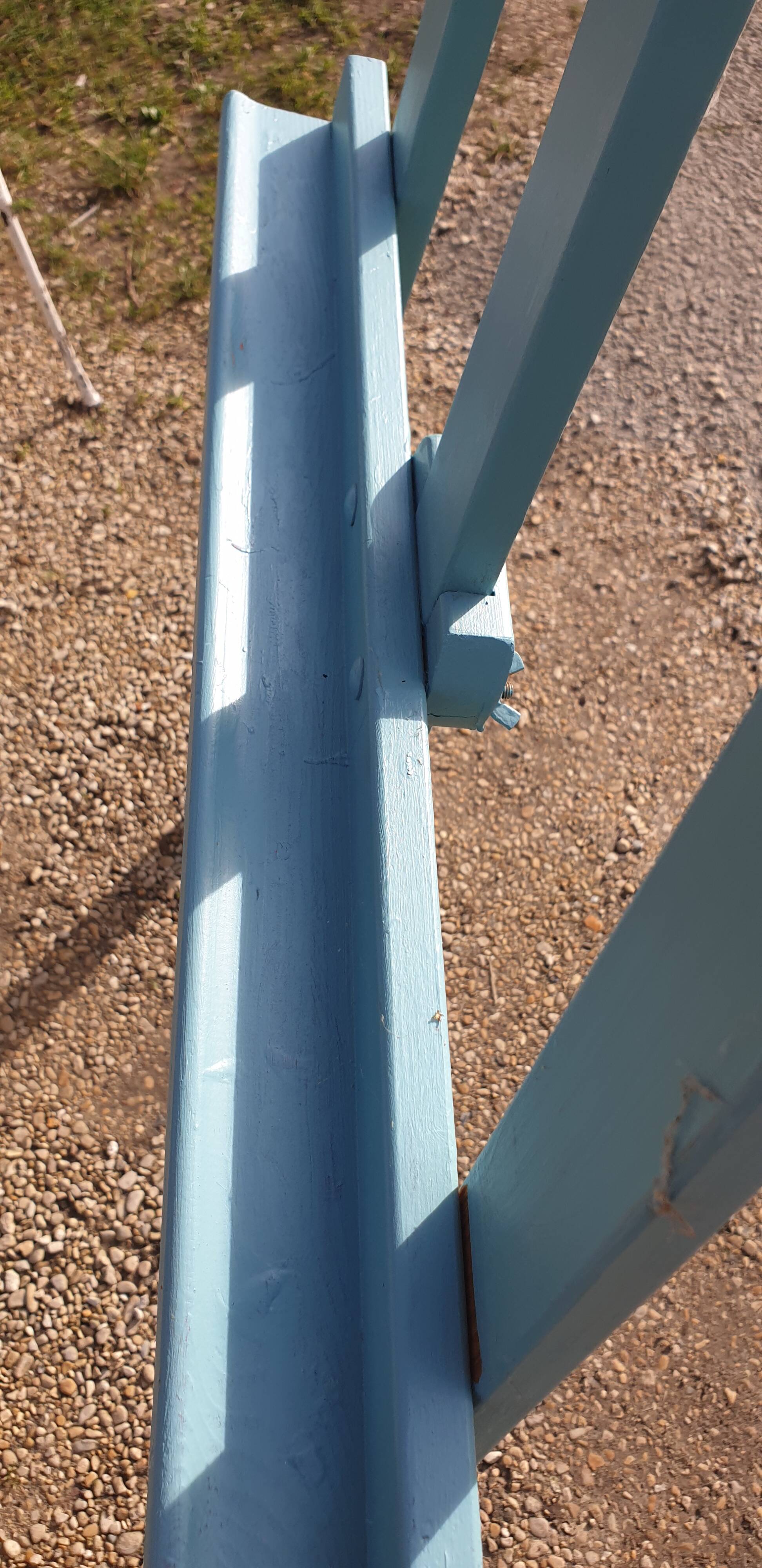 Painted wooden easel