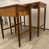 Scandinavian Gigognes Tables in Teak for Opal Möbel