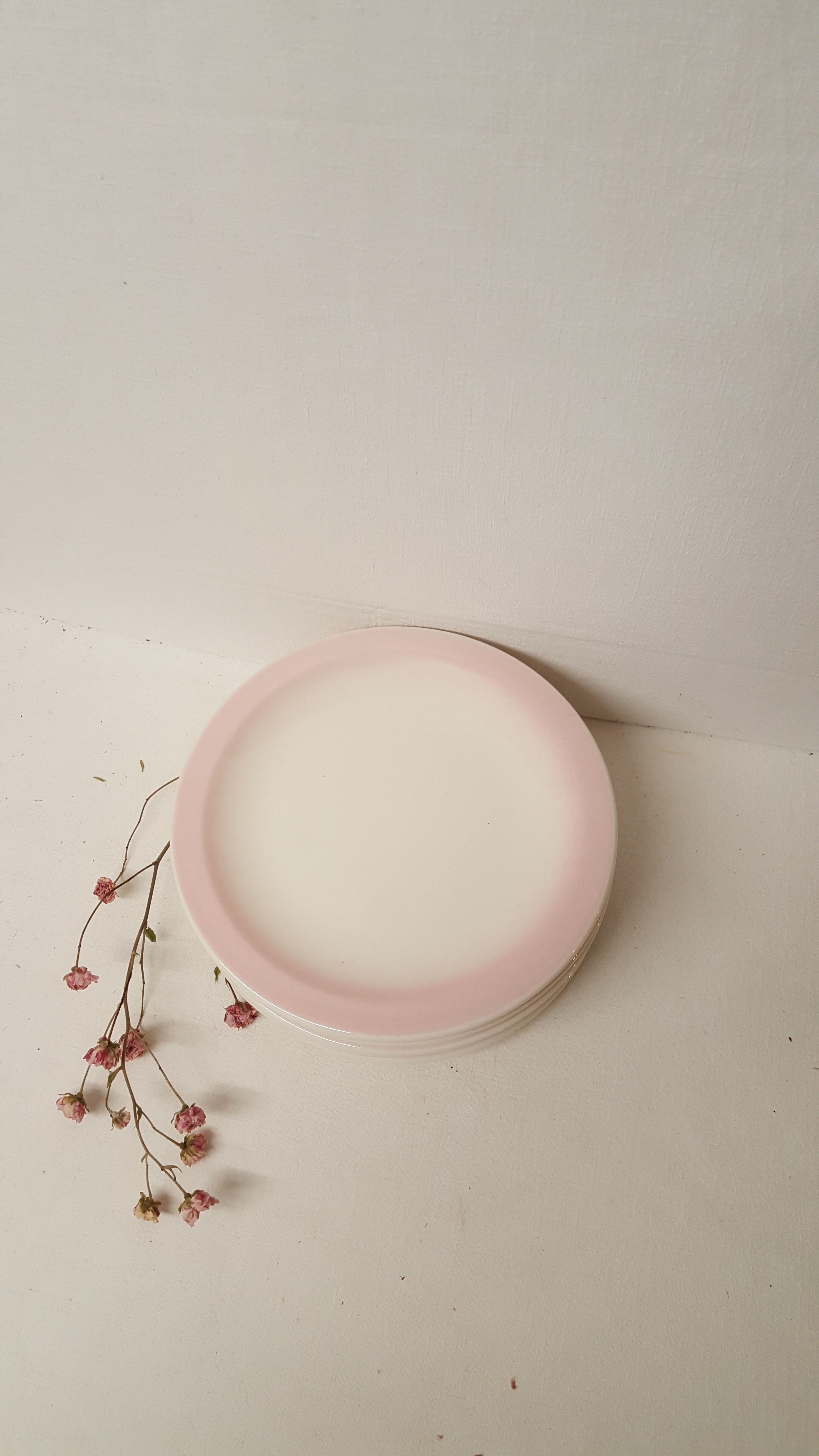 Set of 6 vintage dessert plates, Ceramica CCC, Italy