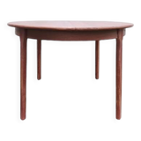 Table à manger ronde extensible teck scandinave vintage 1960