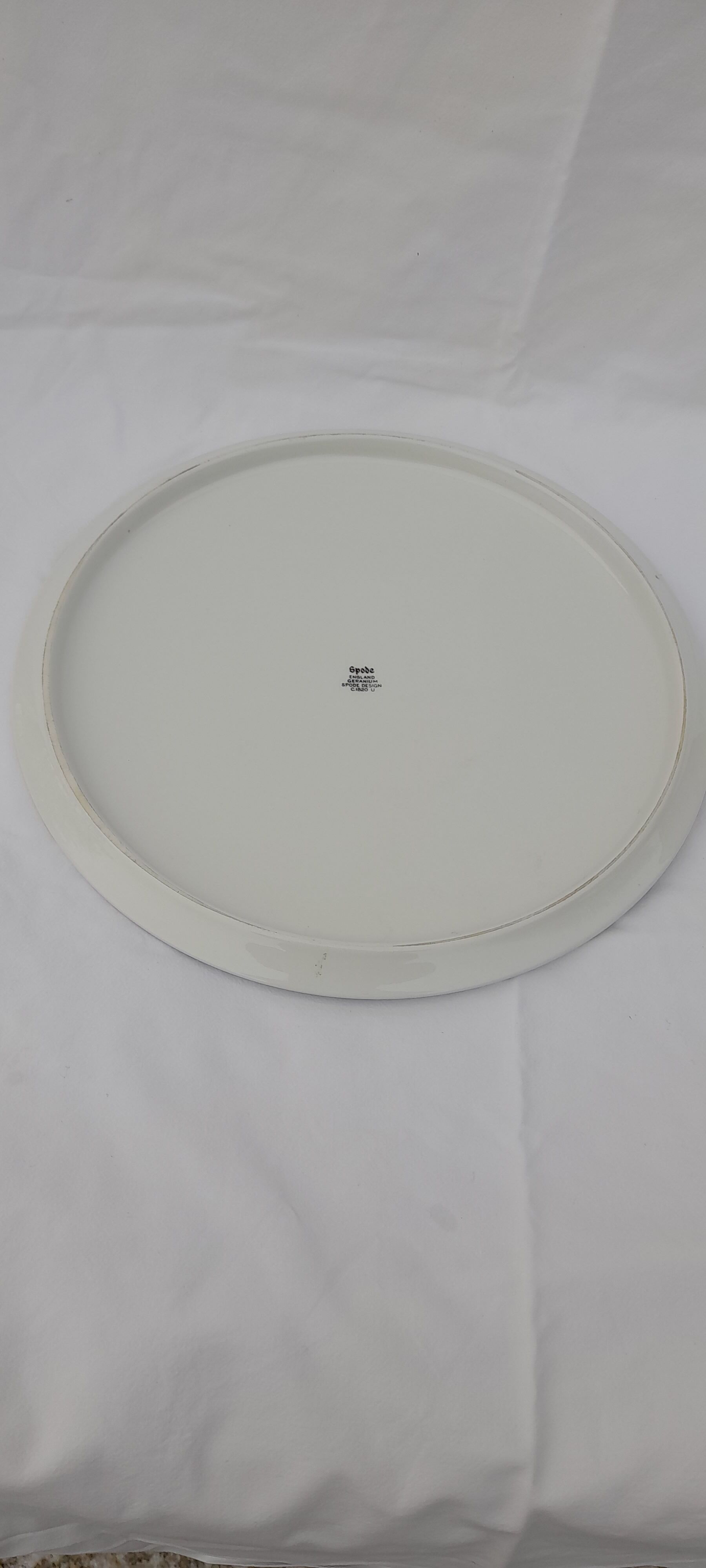 Pie dish Spode England Geranium diam 29 cm