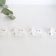 Set of 4 doors cherub knife, porcelain, vintage