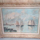 Marine lithograph reproduction table