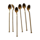 Lot de 6 petites cuillère longues début XXeme