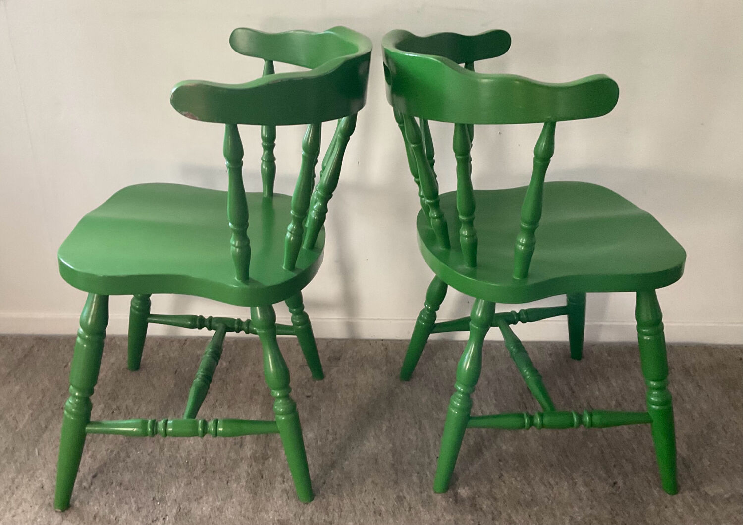 Pair of 1970s bistro chairs