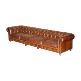 Canapé Chesterfield cuir Heritage Biker 6 places Timothy Oulton