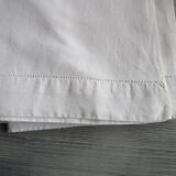 Drap ancien 330x220cm - retour brodé/monogrammé