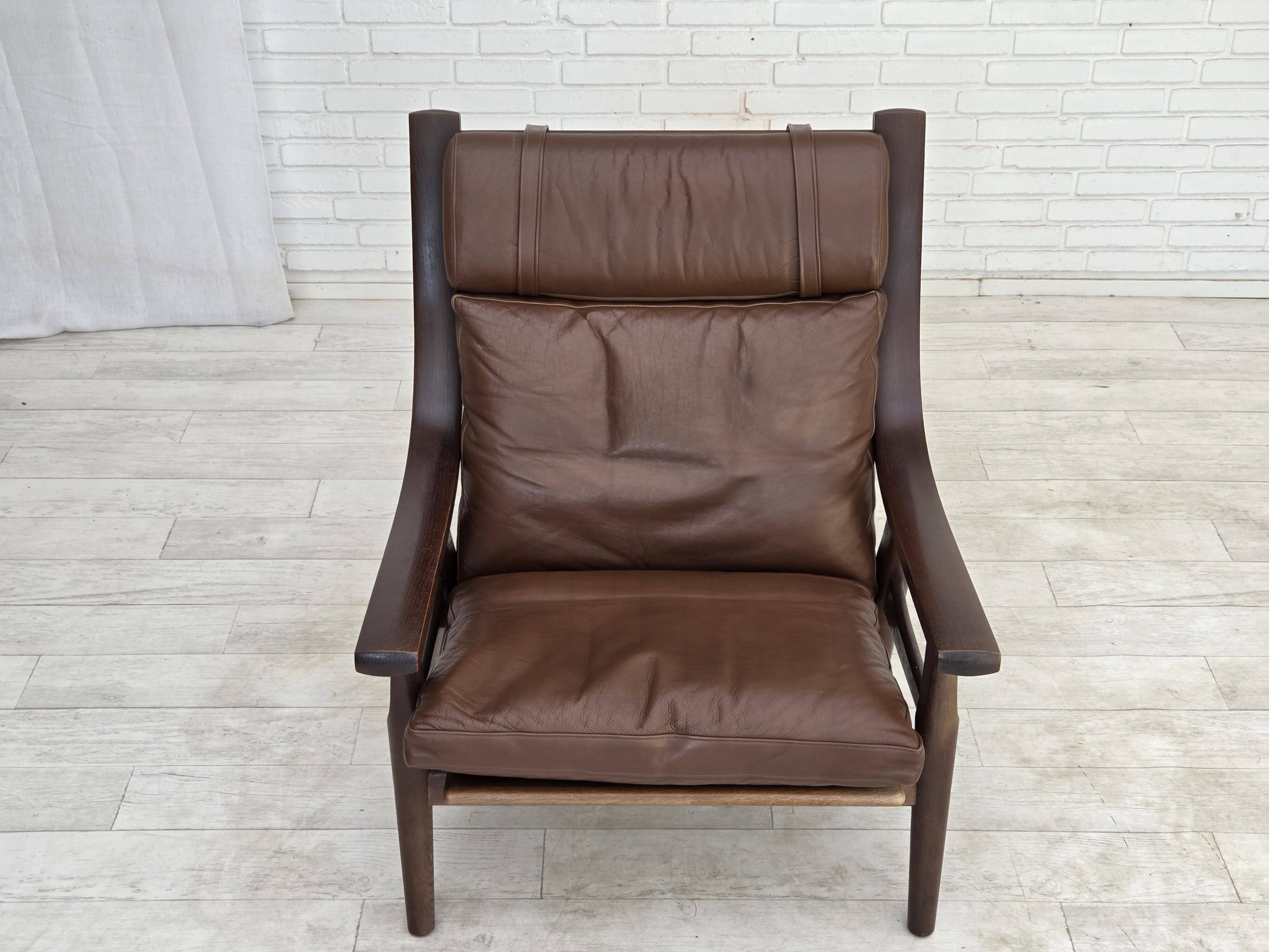 1970s, Danish design by H.J.Wegner, highback armchair, model GE530.