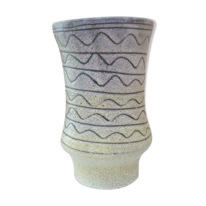 Vase céramique scarifié