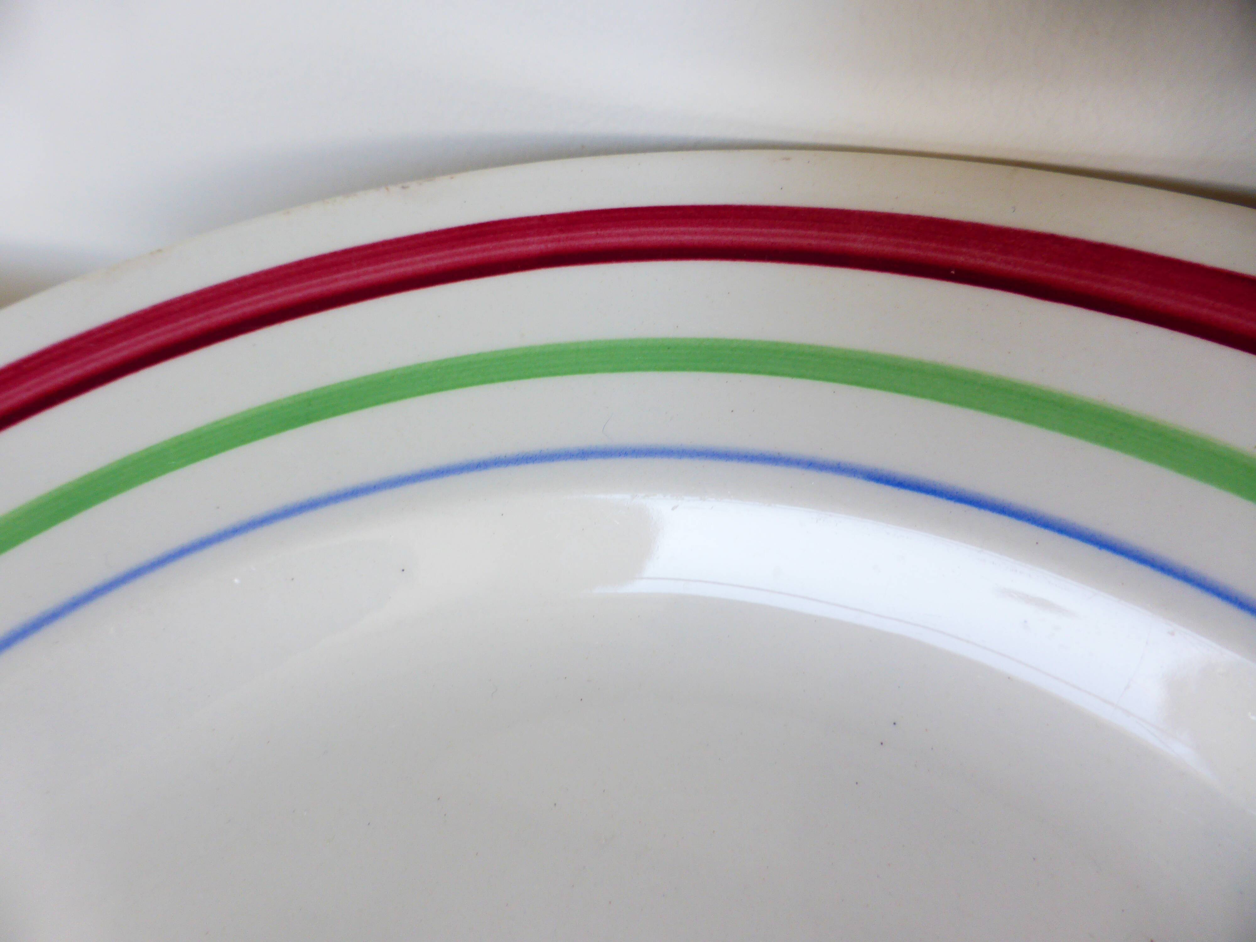 3 vintage porcelain dinner plates 220534