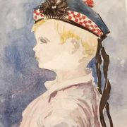 Portrait of a Scottish Child 1932 Frame