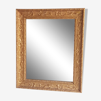 Miroir ancien fin XIX ème  62.5 x 52 cm