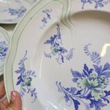 9 Antique KG Lunéville Plates, Regence Model